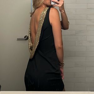 Sequin backless dress
